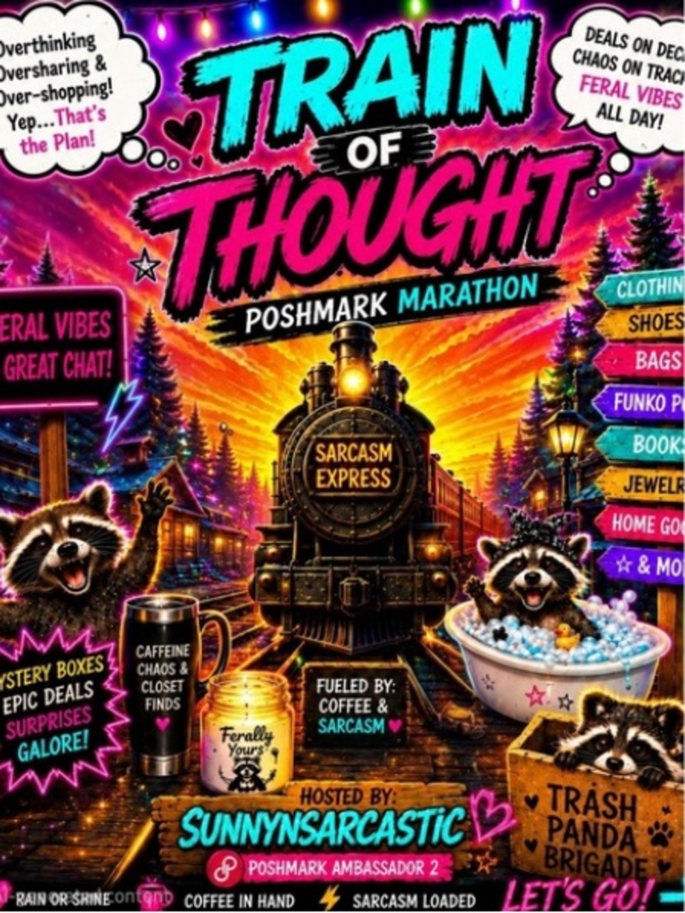 Train of Thought Poshmark Marathon Dundat362
